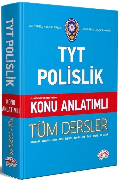 Editör YKS TYT Polislik Tüm Dersler Konu Anlatımlı Editör Yayınları