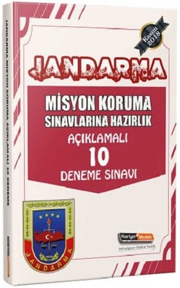 SÜPER FİYAT - Kariyer Meslek Jandarma Misyon Koruma 10 Deneme Kariyer Meslek Yayınları