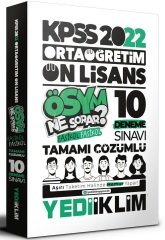 Yediiklim 2022 KPSS Lise Ortaöğretim Ön Lisans ÖSYM Ne Sorar Fasikül 10 Deneme Çözümlü Yediiklim Yayınları