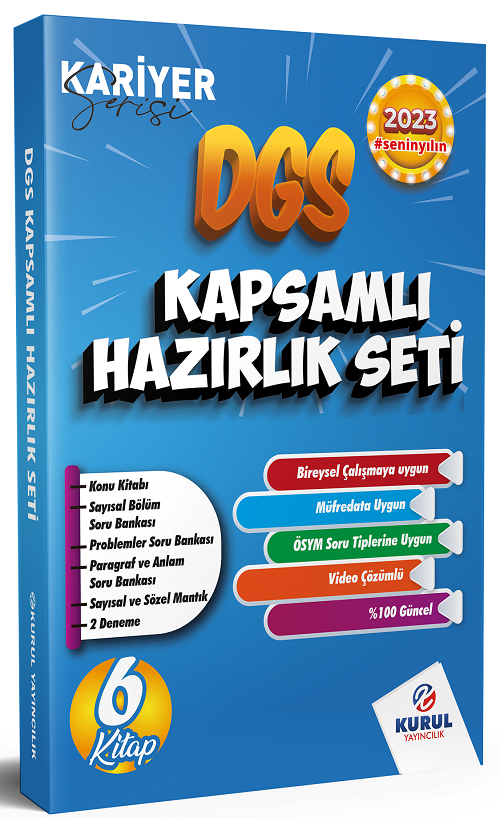 Kurul 2023 DGS Kapsamlı Hazırlık Seti Kurul Yayıncılık