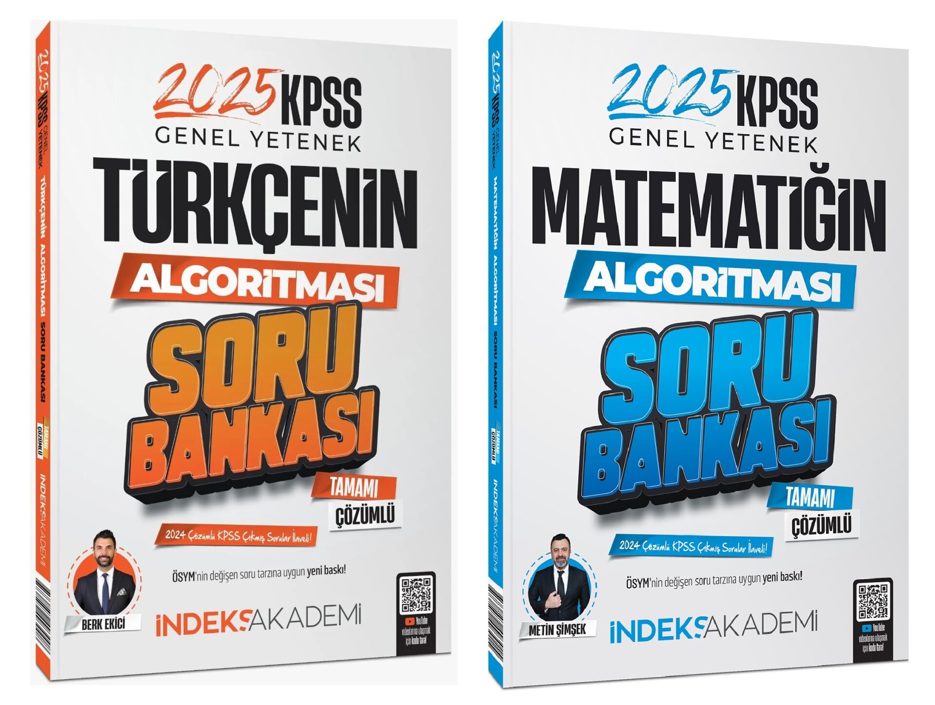 İndeks Akademi 2025 KPSS Türkçe+Matematik Algoritması Soru Bankası 2 li Set İndeks Akademi Yayıncılık