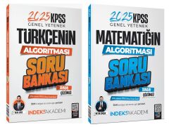 İndeks Akademi 2025 KPSS Türkçe+Matematik Algoritması Soru Bankası 2 li Set İndeks Akademi Yayıncılık