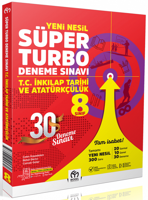 Model 8. Sınıf TC İnkılap Tarihi ve Atatürkçülük Süper Turbo 30 Deneme Model Eğitim Yayınları