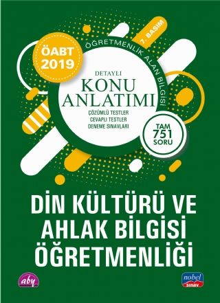 Nobel 2019 ÖABT Din Kültürü ve Ahlak Bilgisi Öğretmenliği Konu Anlatımı Nobel Sınav Yayınları