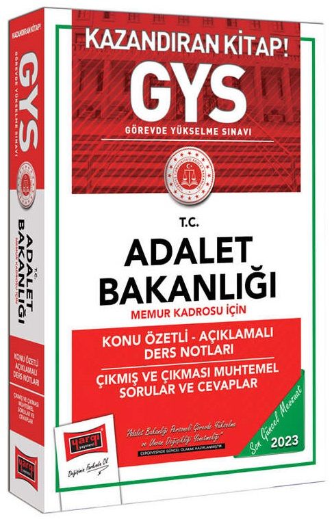 Yargı 2023 GYS Adalet Bakanlığı Memur Konu Özetli Soru Bankası Görevde Yükselme Yargı Yayınları