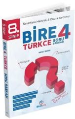 SÜPER FİYAT - Bilim Yolu 8. Sınıf Türkçe Bire 4 Soru Bankası Bilim Yolu Yayınları