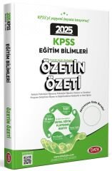 Data 2025 KPSS Eğitim Bilimleri Özetin Özeti Konu Anlatımı Data Yayınları