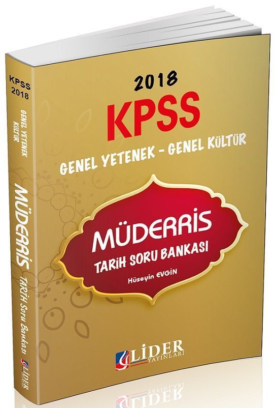 Lider 2018 KPSS Müderris Tarih Soru Bankası Lider Yayınları