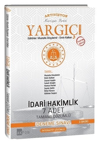 Akfon YARGIÇ İdari Hakimlik 7 Deneme Sınavı Çözümlü 2. Baskı Akfon Yayınları