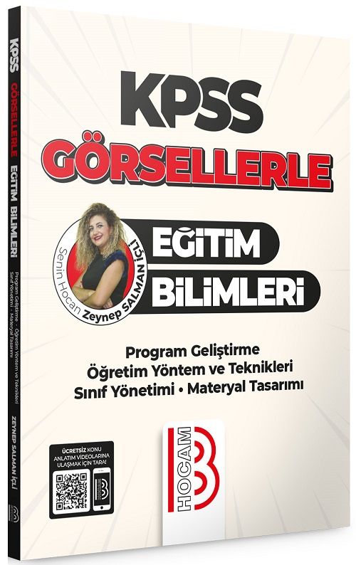 Benim Hocam KPSS Eğitim Bilimleri Görsellerle Program Geliştirme, Öğretim Yöntem, Sınıf, Materyal - Zeynep Salman İçli Benim Hocam Yayınları