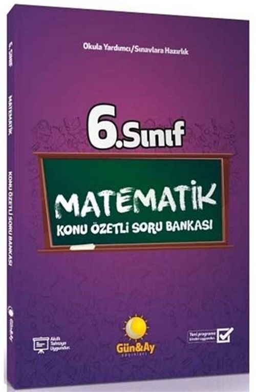 SÜPER FİYAT - Günay 6. Sınıf Matematik Konu Özetli Soru Bankası Günay Yayınları