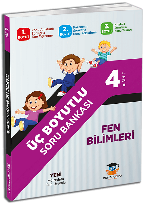 Zeka Küpü 4. Sınıf Fen Bilimleri Üç Boyutlu Soru Bankası Zeka Küpü Yayınları