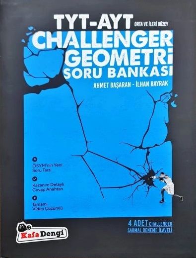 Kafadengi YKS TYT AYT Geometri Challenger Orta ve İleri Düzey Soru Bankası Kafadengi Yayınları