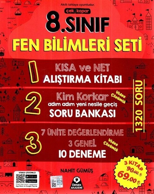 Örnek Akademi LGS 8. Sınıf Fen Bilimleri Seti Örnek Akademi Yayınları