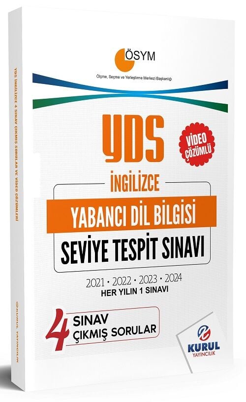 Kurul YDS İngilizce 4 Sınav Çıkmış Sorular Çözümlü Kurul Yayıncılık