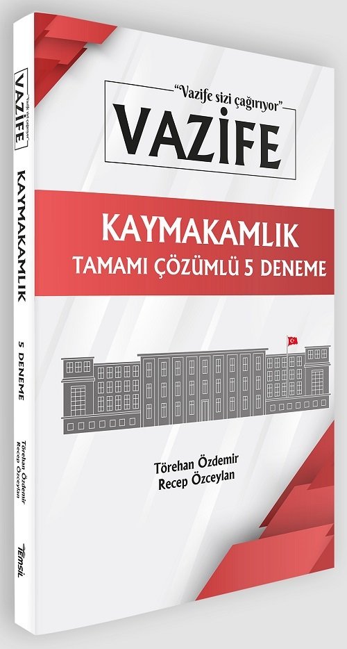 Temsil Kaymakamlık VAZİFE 5 Deneme Çözümlü - Törehan Özdemir, Recep Özceylan Temsil Yayınları