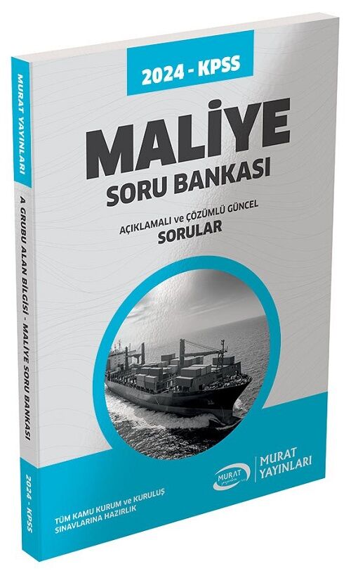 Murat 2024 KPSS A Grubu Maliye Soru Bankası Çözümlü Murat Yayınları