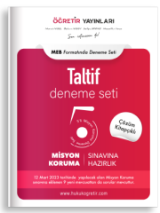 Öğretir TALTİF PAEM Misyon Koruma 5 Deneme Çözümlü - Murat Aksel Öğretir Yayınları