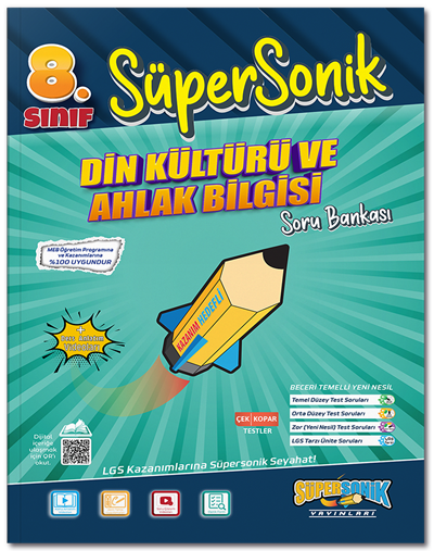 Süpersonik 8. Sınıf Din Kültürü ve Ahlak Bilgisi Süpersonik Soru Bankası Süpersonik Yayınları