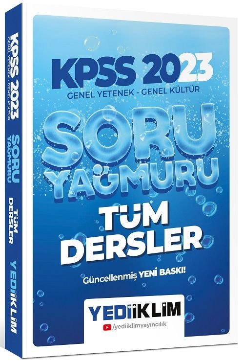 Yediiklim 2023 KPSS Genel Yetenek Genel Kültür Tüm Dersler Soru Yağmuru Soru Bankası Yediiklim Yayınları