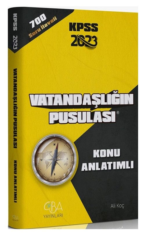 SÜPER FİYAT - CBA Yayınları 2023 KPSS Vatandaşlık Vatandaşlığın Pusulası Konu Anlatımı - Ali Koç CBA Yayınları