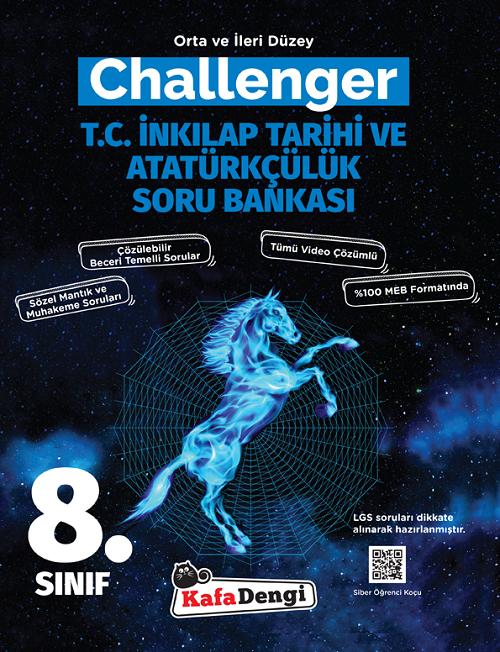 Kafadengi 8. Sınıf TC İnkılap Tarihi ve Atatürkçülük Challenger Soru Bankası Kafadengi Yayınları