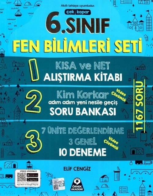 Örnek Akademi 6. Sınıf Fen Bilimleri Seti Örnek Akademi Yayınları