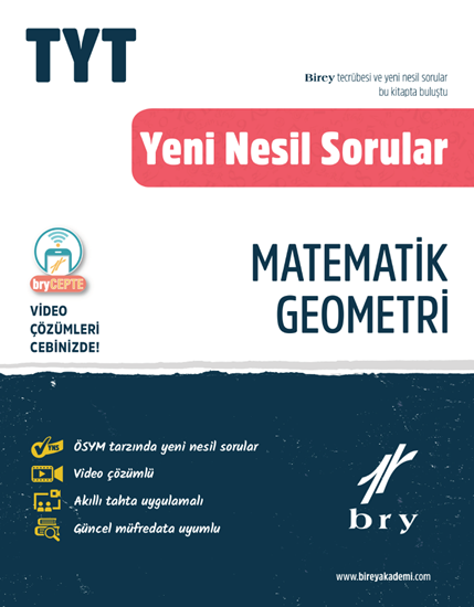 Birey YKS TYT Matematik Geometri Yeni Nesil Sorular Soru Bankası Birey Yayınları