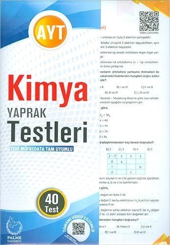 Palme YKS AYT Kimya Yaprak Testleri Palme Yayınları