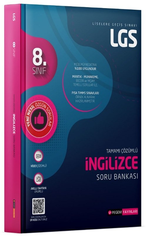 Pegem 8. Sınıf LGS İngilizce Soru Bankası Pegem Akademi Yayınları