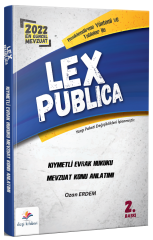 Dizgi Kitap 2022 LEX Publica Hakimlik Kıymetli Evrak Hukuku Mevzuat Konu Anlatımı 2. Baskı - Ozan Erdem Dizgi Kitap