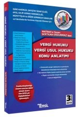 Temsil Vergi Hukuku Vergi Usul Hukuku Konu Anlatımı Sertkan Erdurmaz Temsil Yayınları