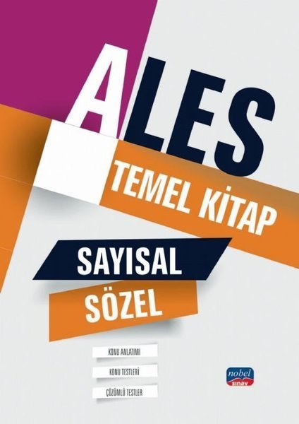 SÜPER FİYAT - Nobel ALES Temel Kitap Konu Anlatımlı Nobel Sınav Yayınları