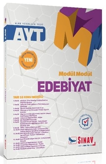 SÜPER FİYAT - Sınav YKS AYT Edebiyat Modül Modül Konu Anlatımlı Sınav Yayınları