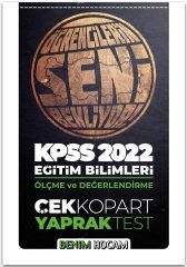 Benim Hocam 2022 KPSS Eğitim Bilimleri Ölçme Değerlendirme Yaprak Test Çek Kopart Benim Hocam Yayınları