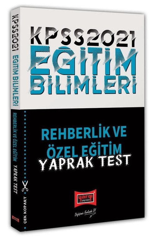 Yargı 2021 KPSS Eğitim Bilimleri Rehberlik ve Özel Eğitim Yaprak Test Yargı Yayınları