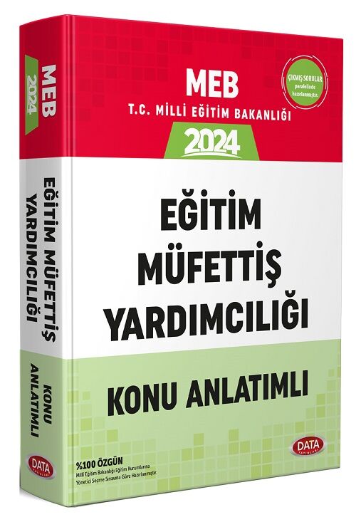 Data 2024 MEB Eğitim Müfettiş Yardımcılığı Konu Anlatımlı Data Yayınları