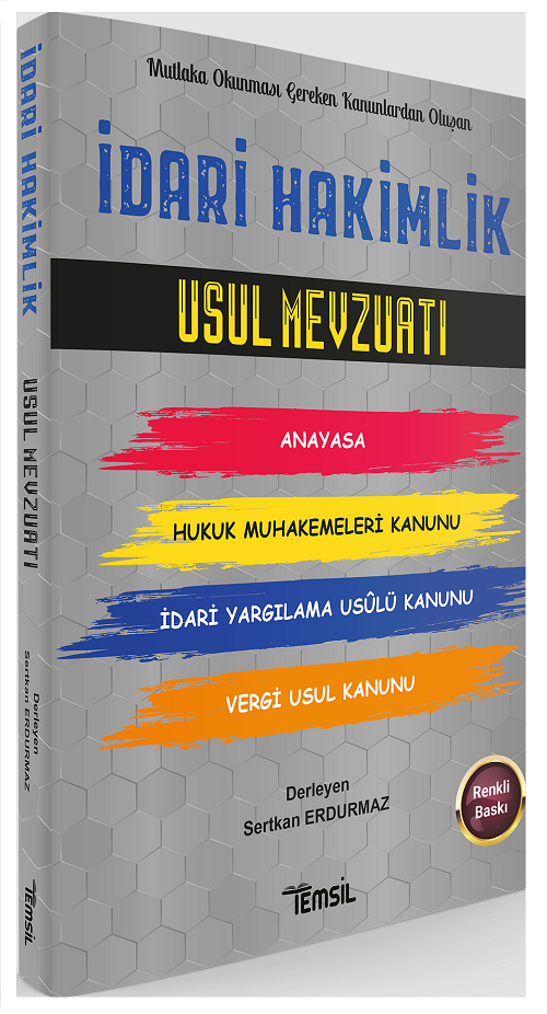 Temsil İdari Hakimlik Usul Mevzuatı - Sertkan Erdurmaz Temsil Yayınları