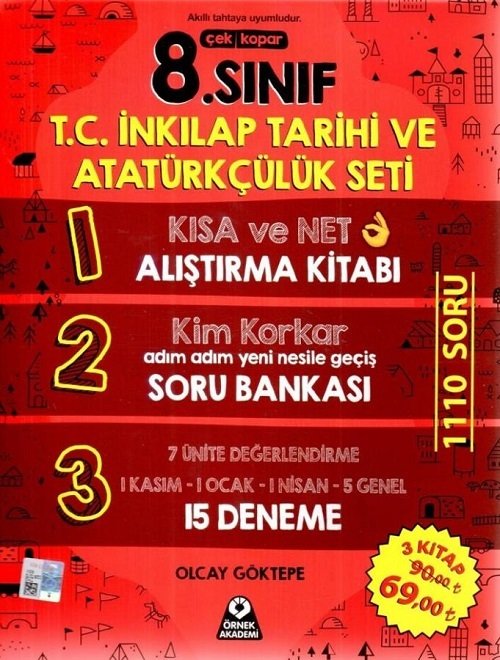 Örnek Akademi LGS 8. Sınıf TC İnkılap Tarihi ve Atatürkçülük Seti Örnek Akademi Yayınları