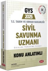 Data 2025 GYS Tarım ve Orman Bakanlığı Sivil Savunma Uzmanı Konu Anlatımlı Görevde Yükselme Data Yayınları