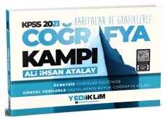 SÜPER FİYAT - Yediiklim 2021 KPSS Haritalar ve Grafiklerle Coğrafya Kampı Yediiklim Yayınları