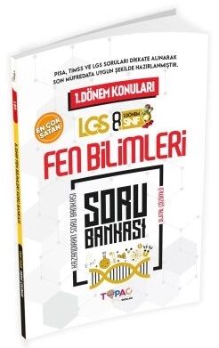 Topaç 8. Sınıf LGS Fen Bilimleri 1. Dönem Soru Bankası Topaç Yayınları