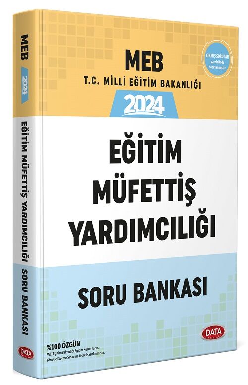 Data 2024 MEB Eğitim Müfettiş Yardımcılığı Soru Bankası Data Yayınları