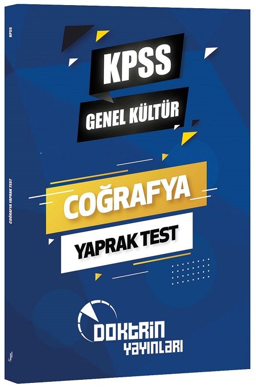 Doktrin KPSS Coğrafya Yaprak Test Doktrin Yayınları