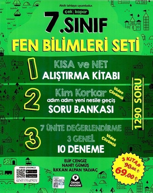 Örnek Akademi 7. Sınıf Fen Bilimleri Seti Örnek Akademi Yayınları