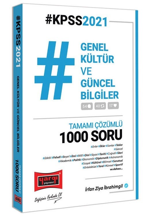 Yargı 2021 KPSS Genel Kültür ve Güncel Bilgiler 1000 Soru Bankası Çözümlü Yargı Yayınları