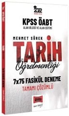 Yargı 2022 ÖABT Tarih Öğretmenliği 7x75 Deneme Çözümlü - Mehmet Sürek Yargı Yayınları