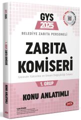 Data 2025 GYS Belediye Zabıta Personeli Zabıta Komiseri 1. Grup Konu Anlatımlı Görevde Yükselme Data Yayınları