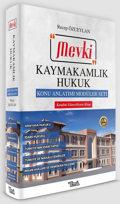 Temsil Kaymakamlık Mevki Hukuk Konu Anlatımı Modüler Set 2. Baskı - Recep Özceylan Temsil Yayınları