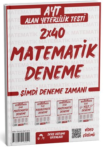 Ders Ortamı YKS AYT Matematik 2x40 Deneme Çözümlü Ders Ortamı Yayınları